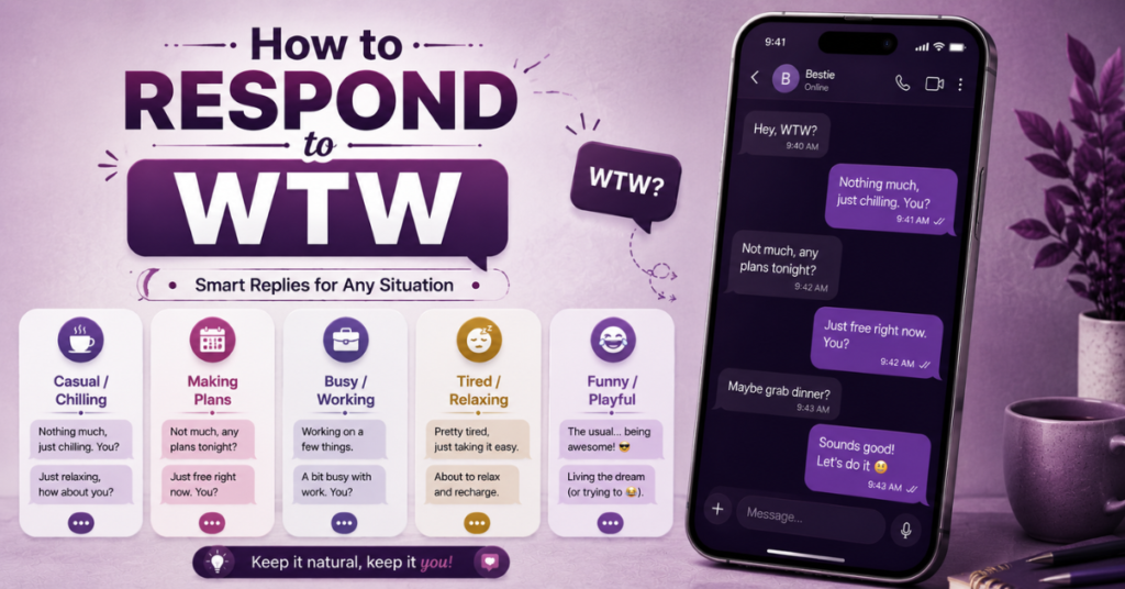What Does WTW Mean in Text? How to Respond to WTW