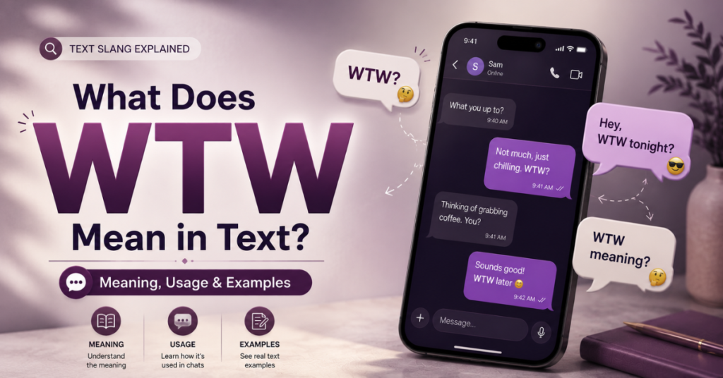 What Does WTW Mean in Text? What Does WTW Mean in Text?