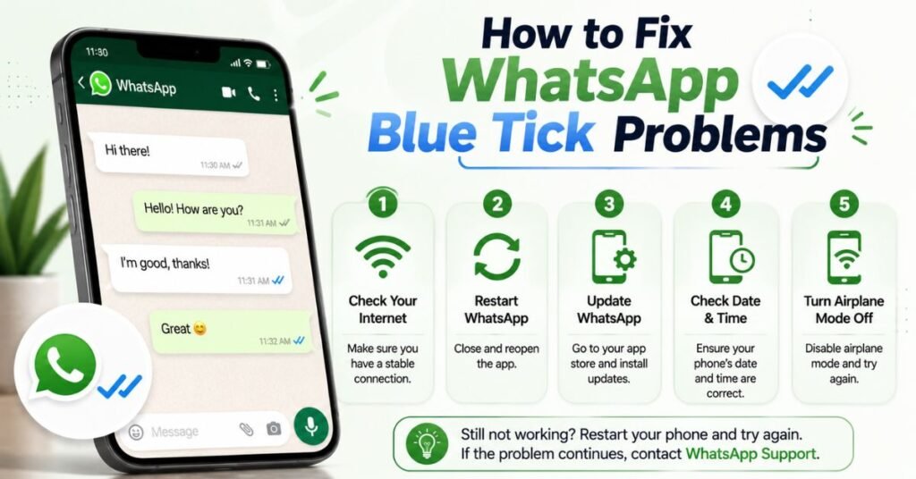 How to Fix WhatsApp Blue Tick Problems