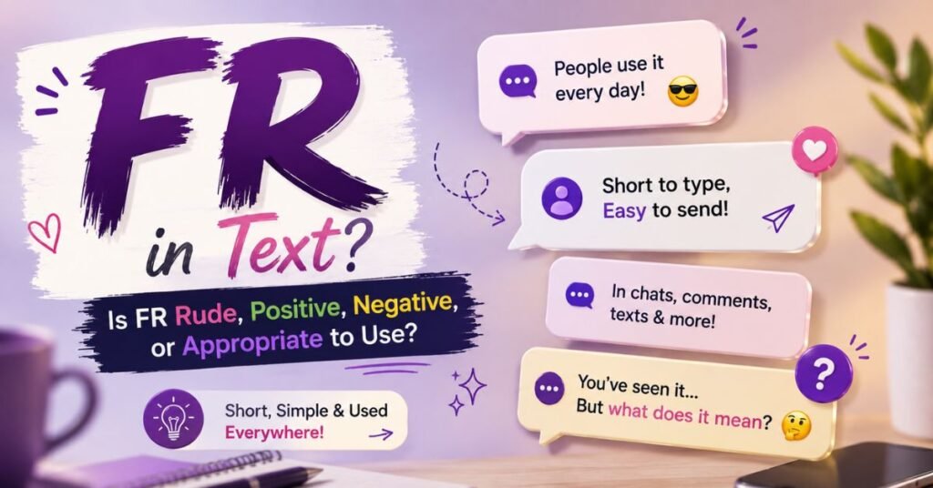 FR Meaning In Text Is FR Rude, Positive, Negative, or Appropriate to Use?