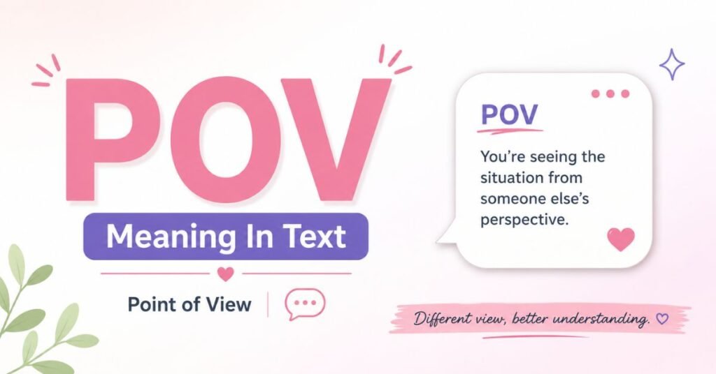 POV Meaning In Text POV Meaning In Text