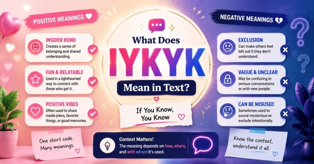IYKYK Meaning In Text Positive And Negative Meanings of IYKYK