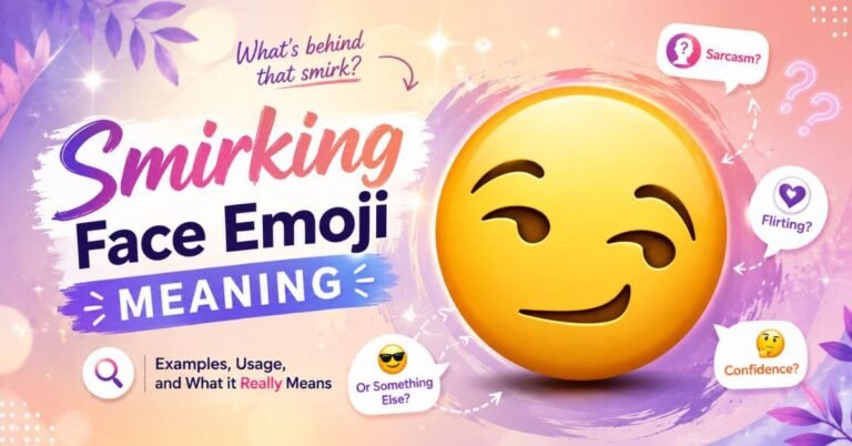 Smirking Face Emoji Meaning 😏