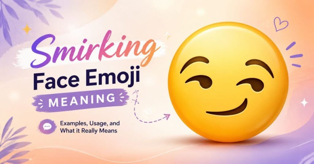 Smirking Face Emoji Meaning😏