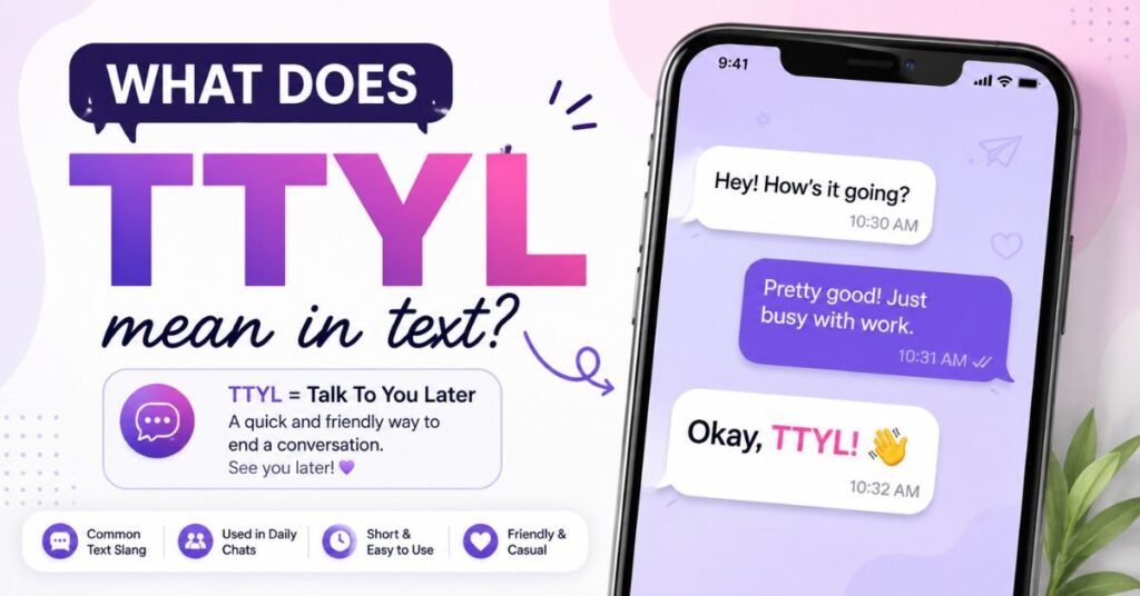 What Does TTYL Mean In Text? 