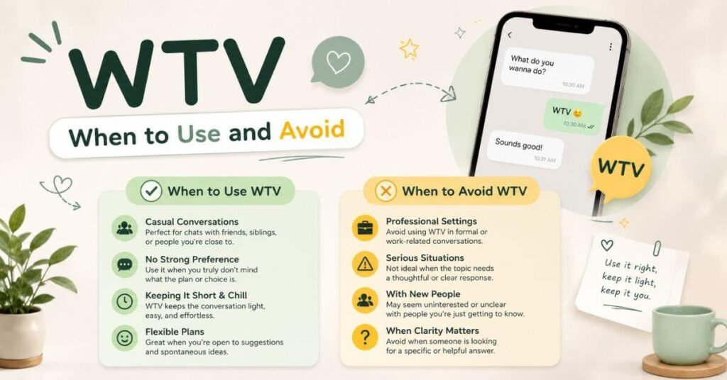 When to Use and Avoid WTV