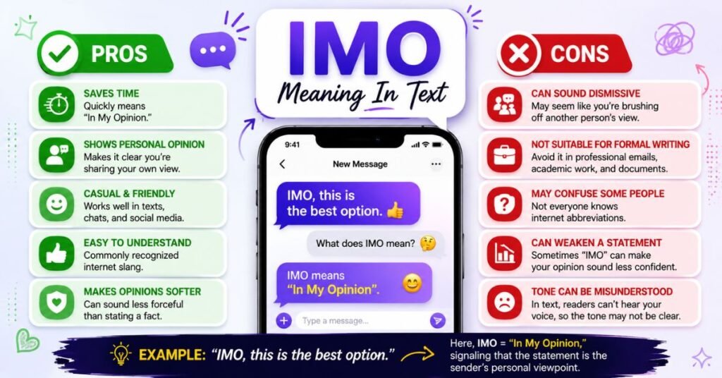 IMO Meaning In Text pros and cons of IMO meaning in text