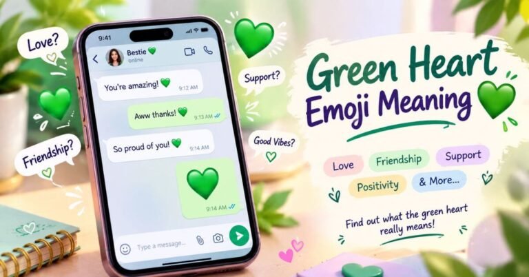 Green Heart Emoji Meaning 💚