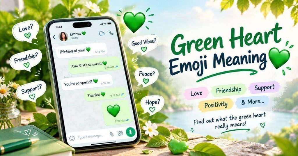 Green Heart Emoji Meaning 💚