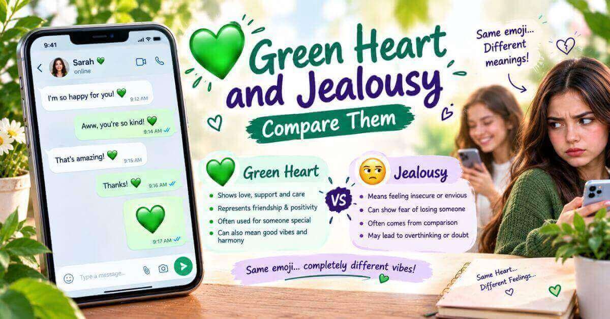 Green Heart Emoji Meaning π Green Heart and Jealousy