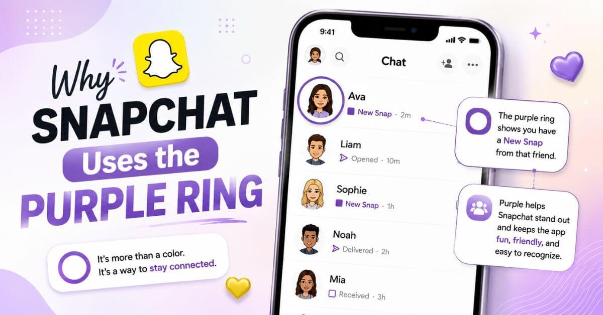 Why Snapchat Uses the Purple Ring