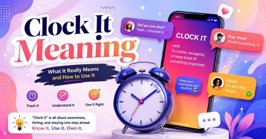 Clock It Meaning