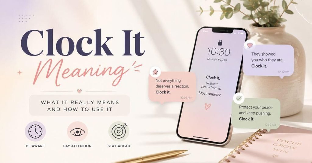 Clock It Meaning