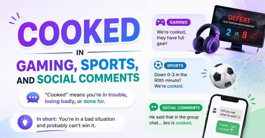 Cooked in Gaming, Sports, and Social Comments