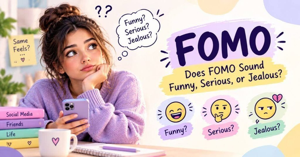 Does FOMO Sound Funny, Serious, or Jealous?