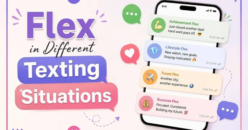 Flex in Different Texting Situations