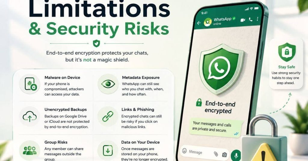 End-to-End Encryption Meaning in WhatsApp Limitations and Security Risks