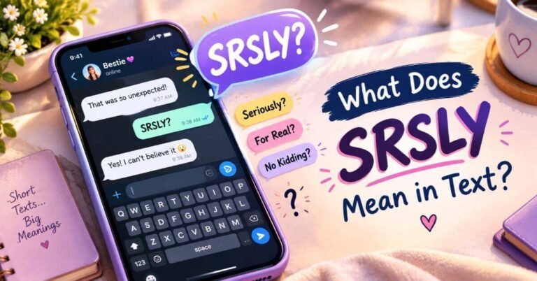 What Does SRSLY Mean In Text?